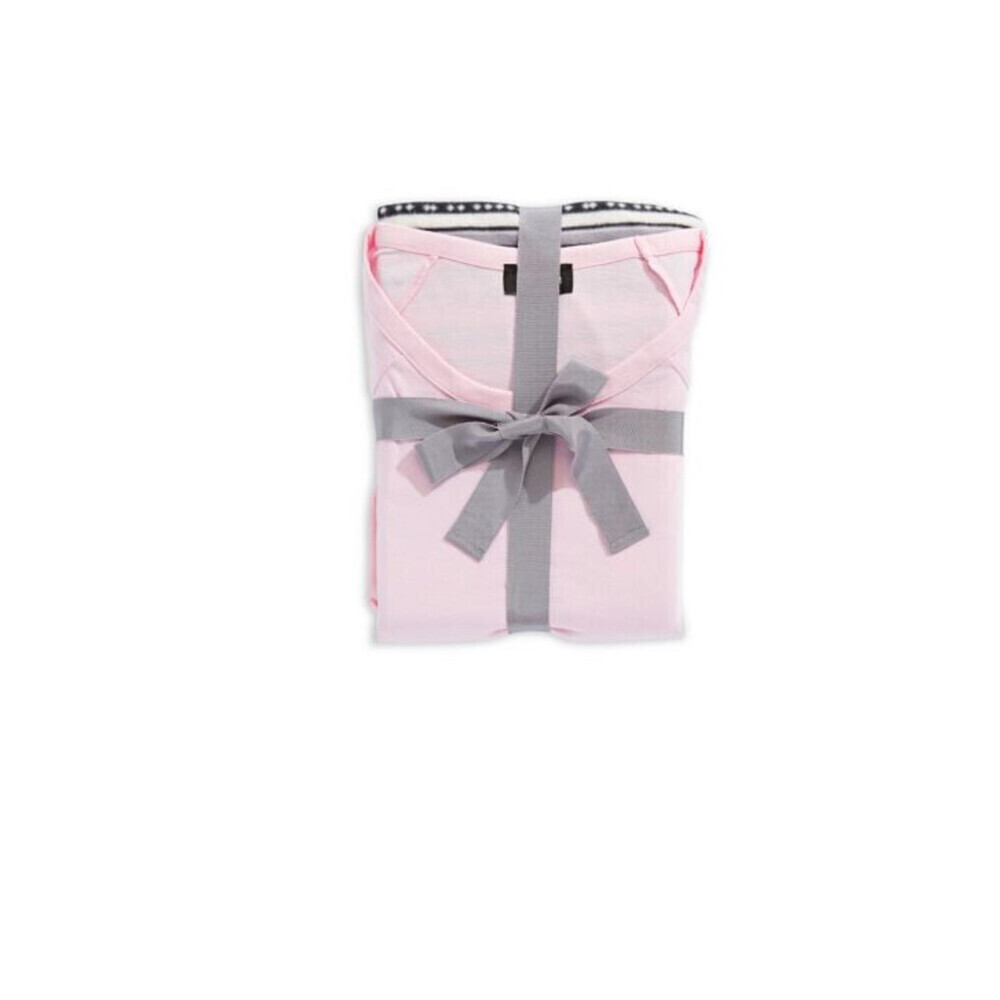 Elysian Women's Cotton & Modal Two-Piece Pyjama Set Pink And Grey Size L